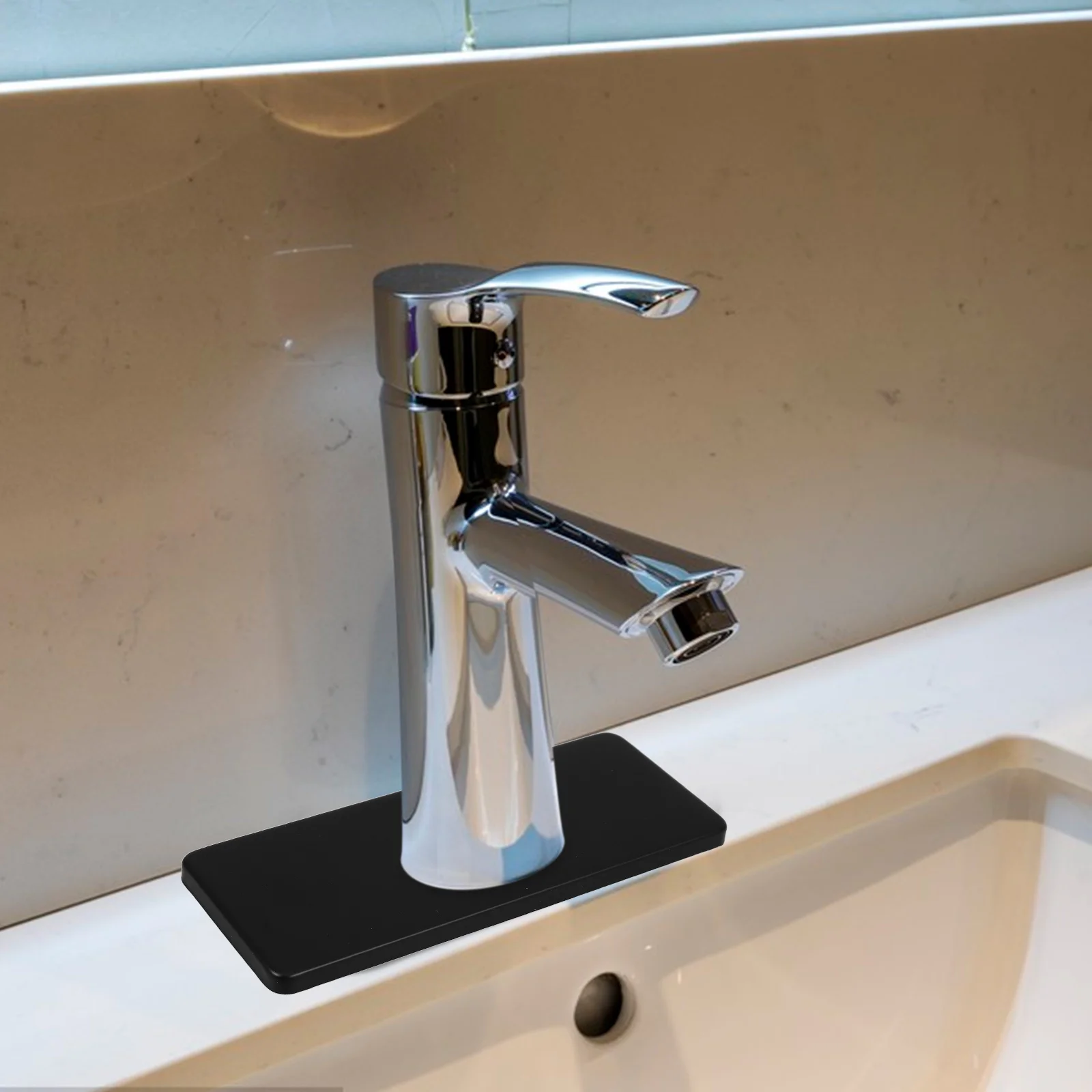 2 шт. палубная пластина из нержавеющей стали, прочная и элегантная крышка для отверстий для смесителя для кухни, ванной комнаты, черные крышки для тарелок для смесителя для душа