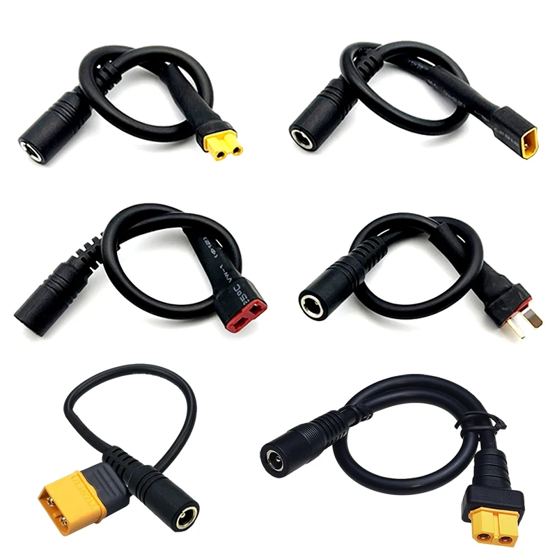 1pcs FPV Goggles Charger Battery Charging Cable Adapter XT60/30 Female to DC 5.5*2.1mm for Fatshark Skyzone 03 FPV Accessories