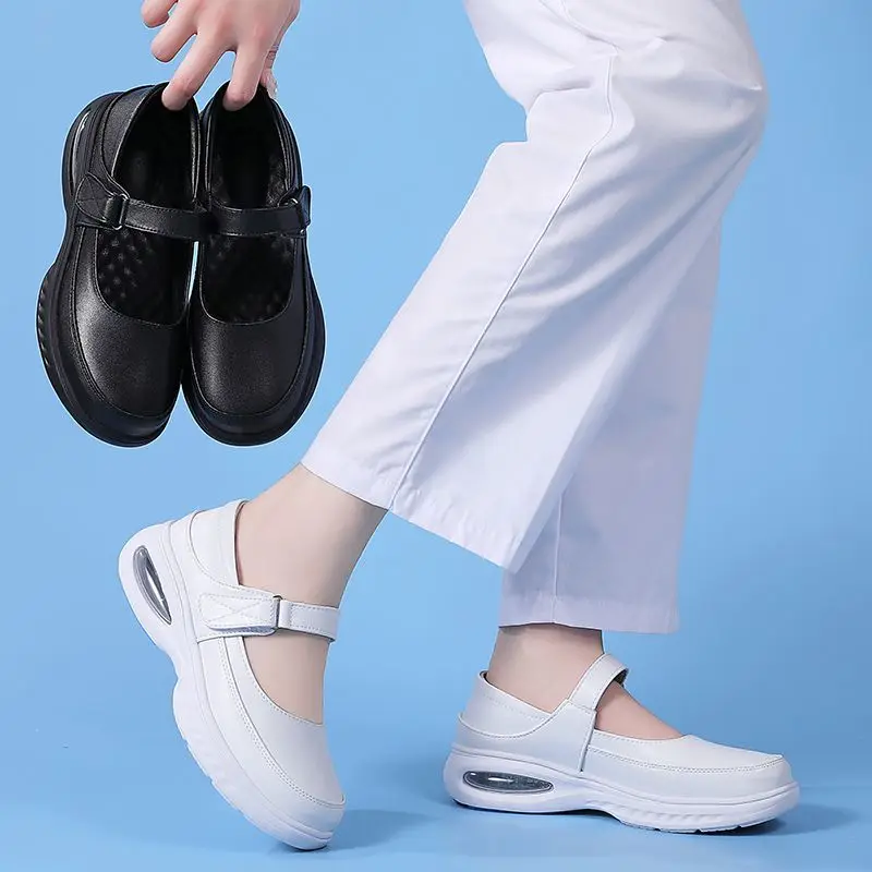 New Arrival Autumn Women Shoes Flats Mary Jane Leather Moccasins Ballet Shoes Casual Black Loafers Ladies Shoes