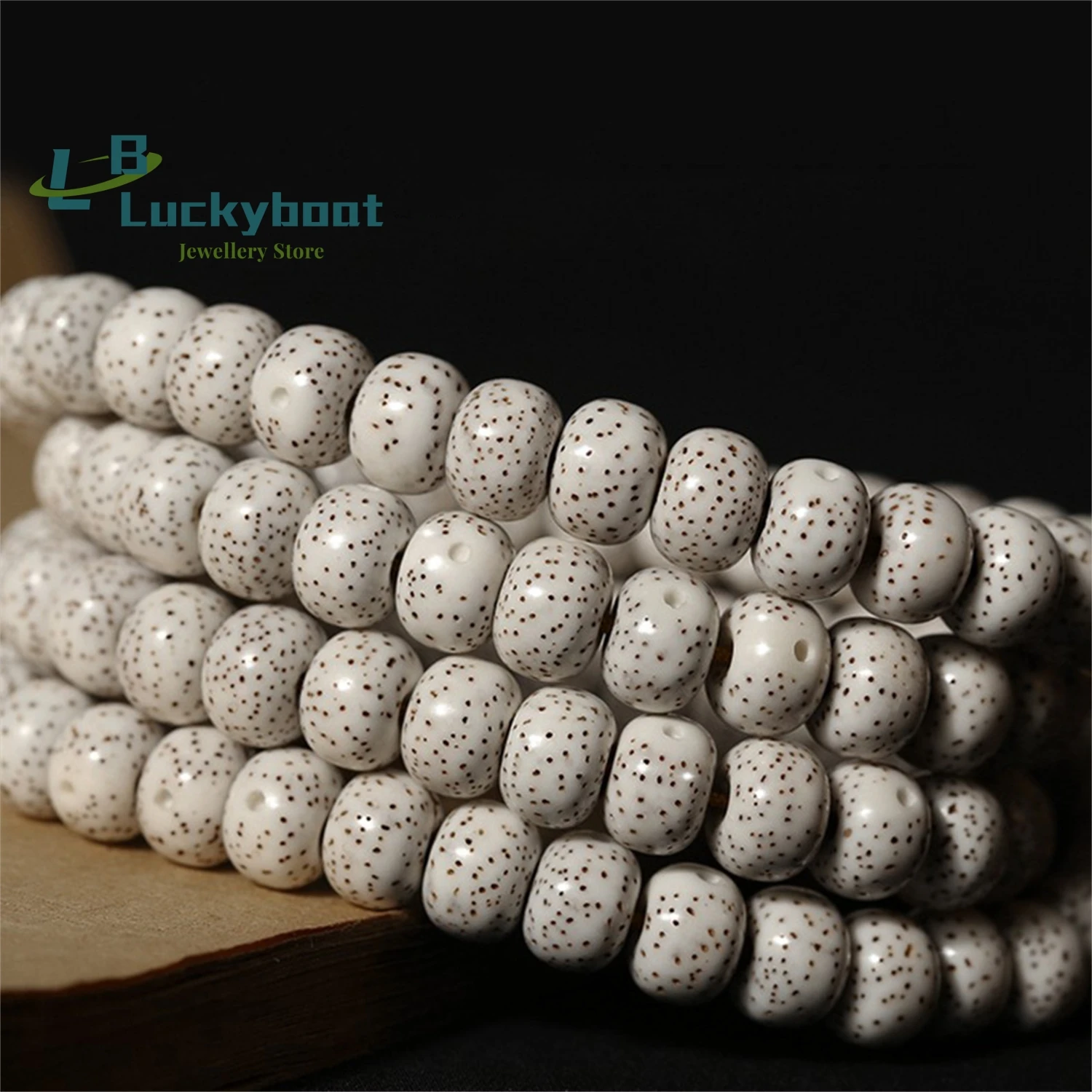 108 Star Moon Bodhi Bracelets, January High Density Shun White Bracelets, Male and Female Graduation Bodhi Buddha Beads Accessor