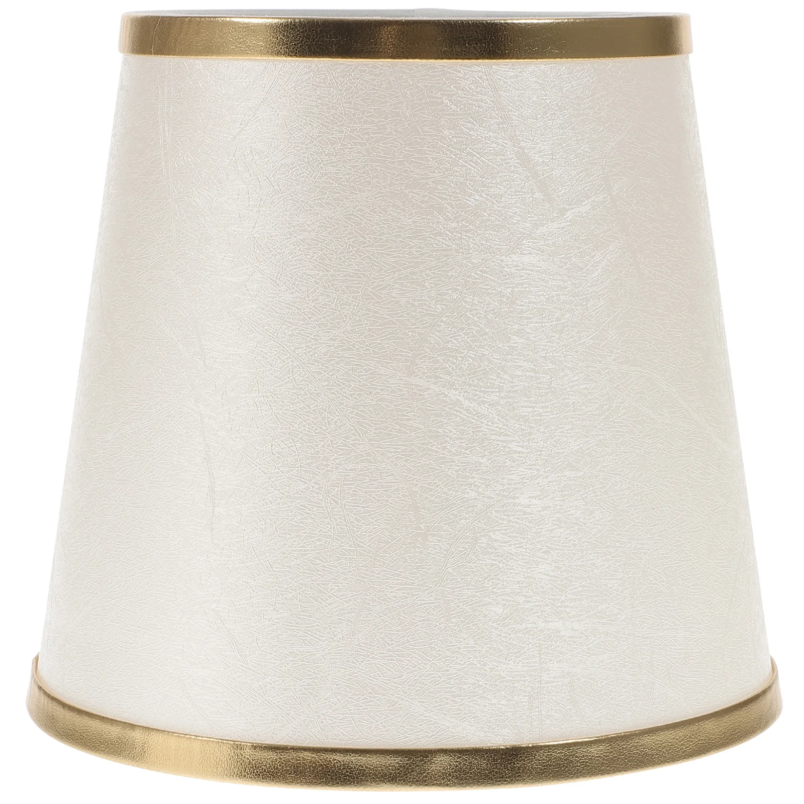 

Retro Lamp Shades Clip On Fabric Iron Small Cylindrical Light Shade for Table Wall Floor Decor Rose Gold Edge