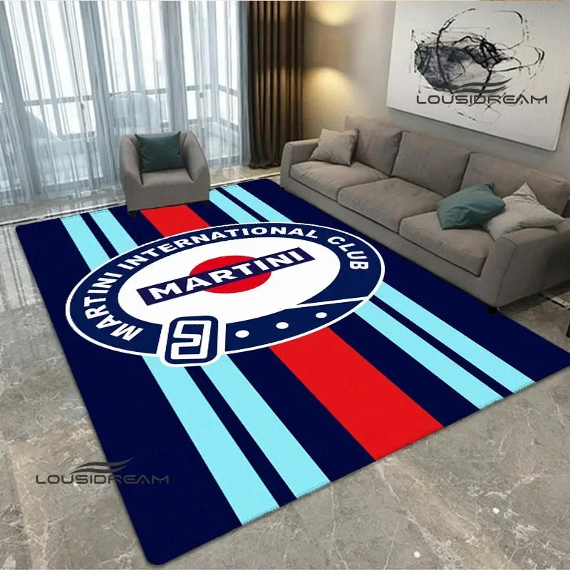 Martini logo print carpet  living room bedroom carpet non-slip doormat photography props kawaii rug bedroom decor birthday gift