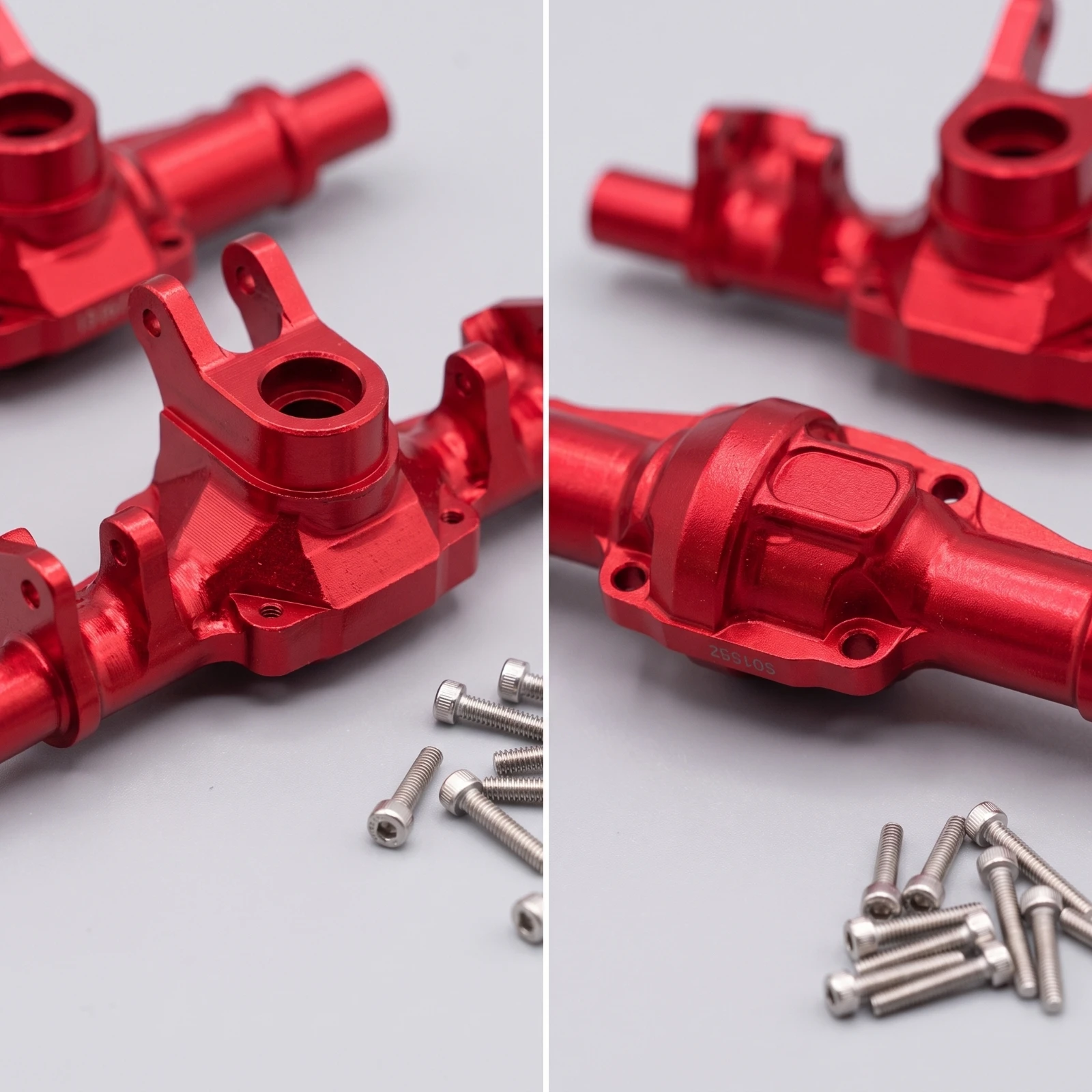 RC Axle Housing with Screws Direct Fit Aluminum Axle Housing Hardware Machined Long-Lasting for Crawler Builders