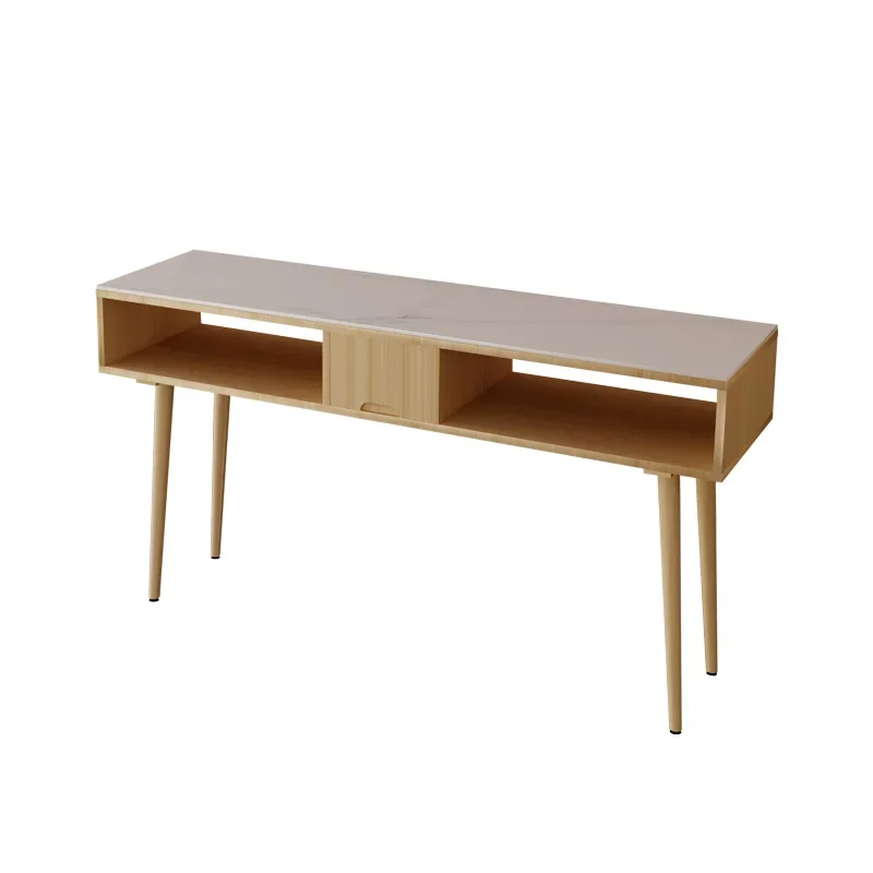 

French Design Manicure Table With Storage Professional Premium Glam Nail Table Portable Simple Table Manucure Salon Furniture