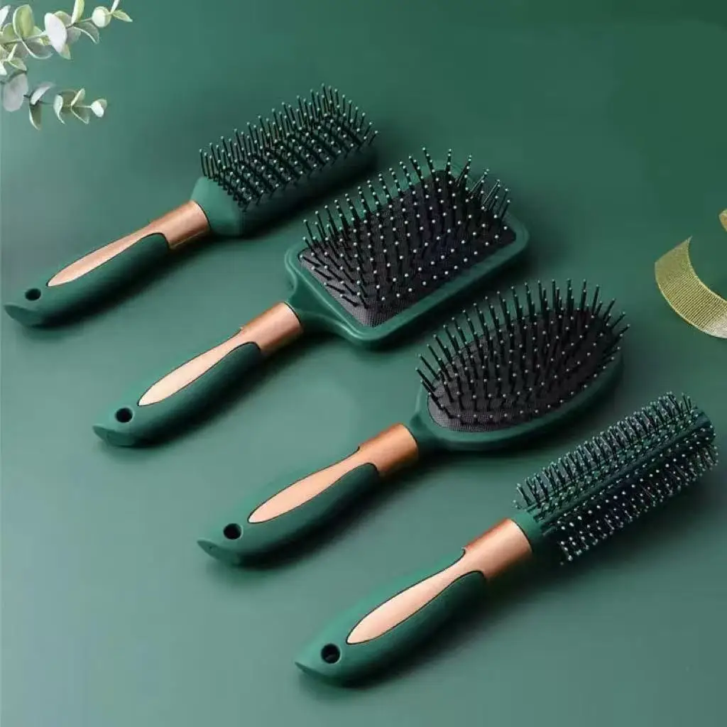 Cepillo de masaje capilar KLINA con cojín de aire, cepillo para el cuero cabelludo, desenredante, antiestático, herramienta de peluquería y estilismo para salón y spa, ovalado y redondo