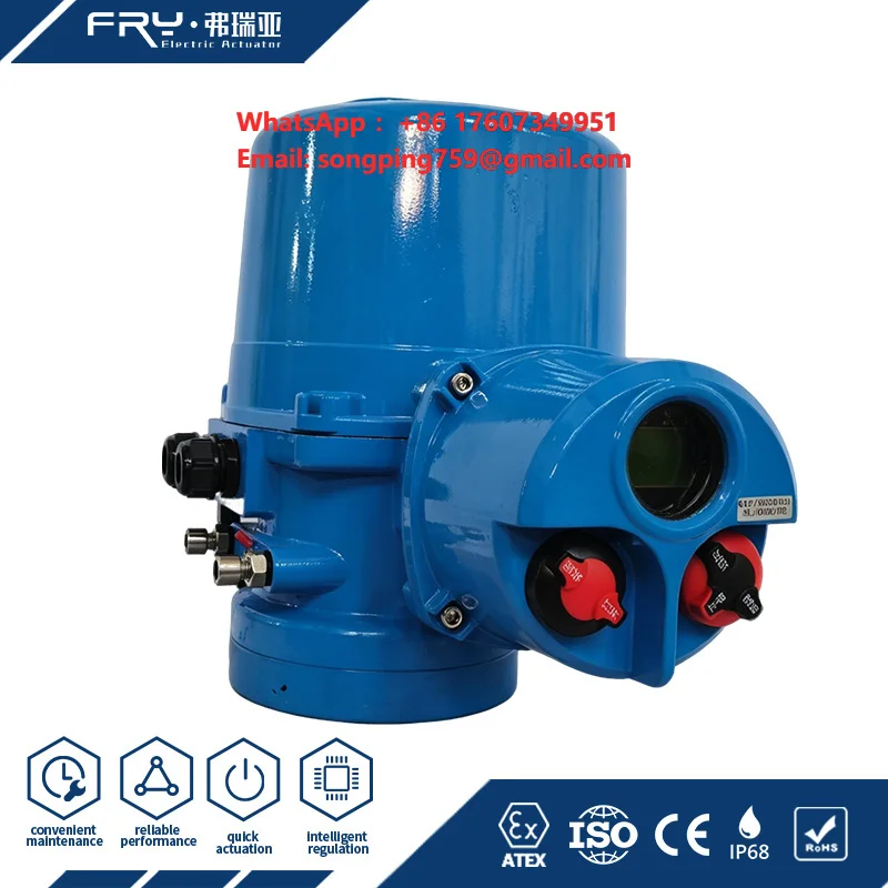 Quarter Turn Electric Actuator Large Size Window and Indicator Current Transmitter Output Signal: 4-20mA Marine Offshore System