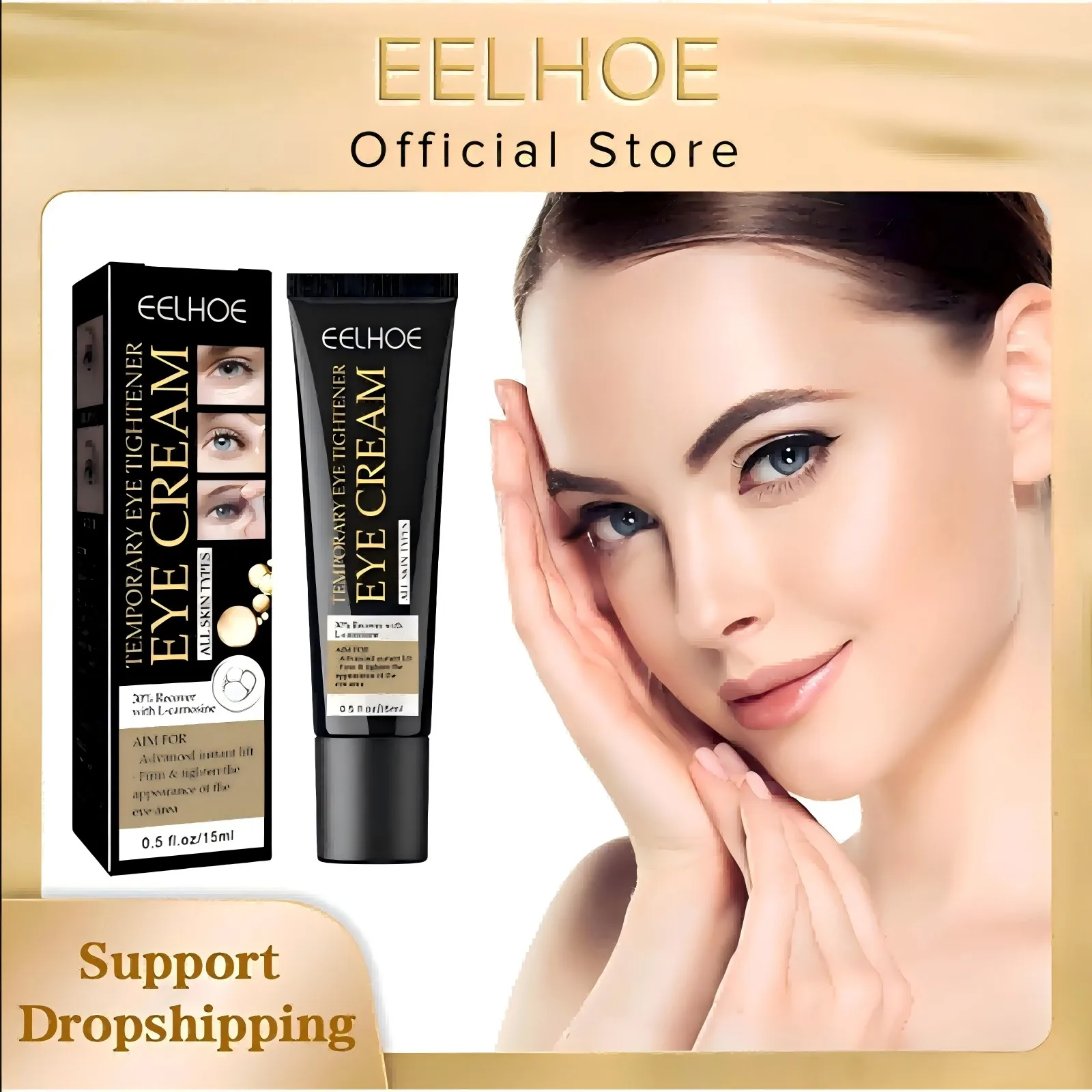 

EELHOE Eye Firming Cream for Dark Circles Removal Anti Bags Under the Eyes Moisturizing Eye Contour Nourishing Eye Repair Cream