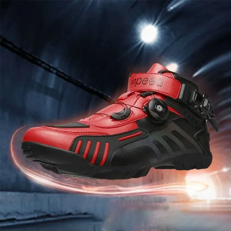 

Motorcycle Boots Men Motocross Safety Protection Shoes Outdoor Motos Off-Road Racing Waterproof Anti Slip Short Boot motorcycles