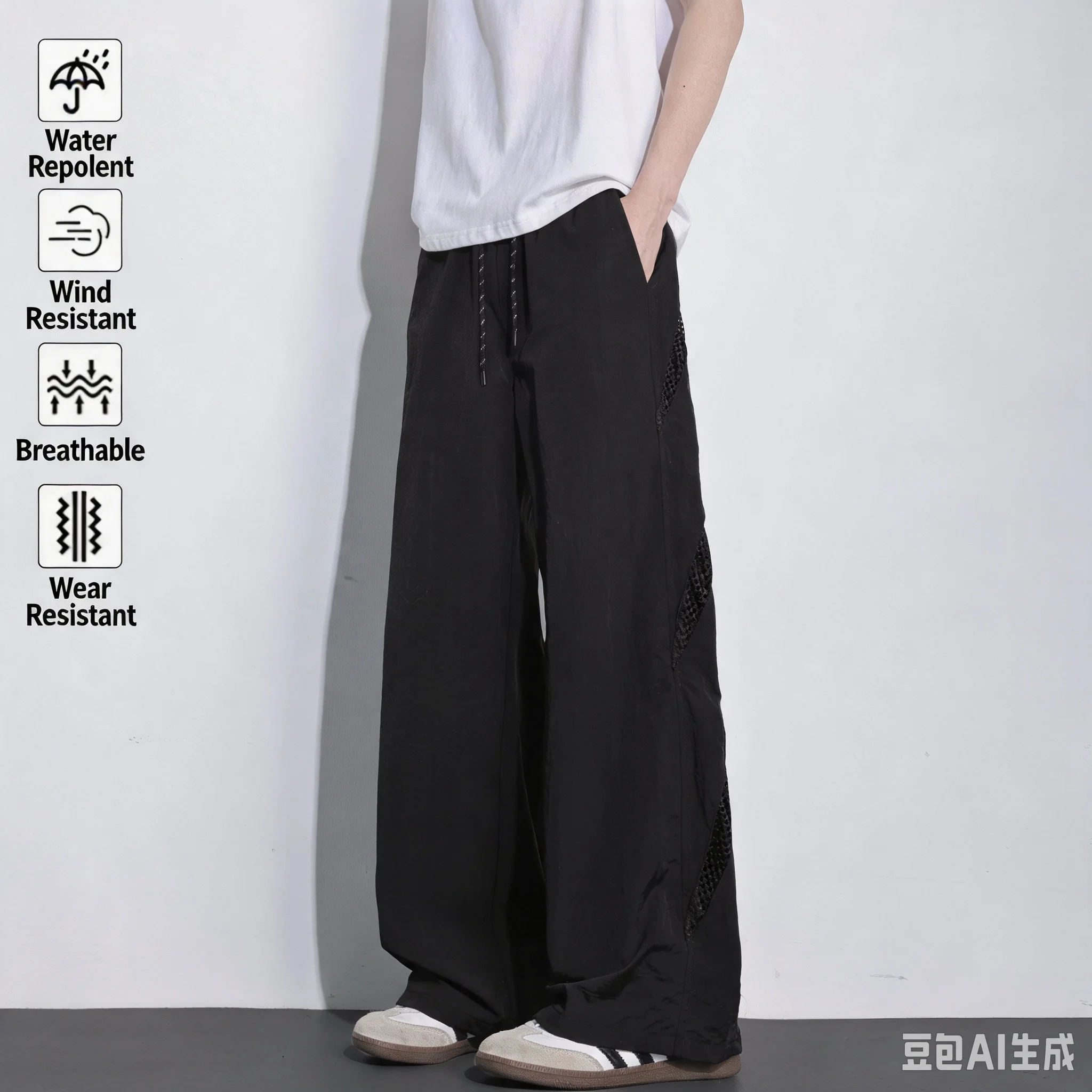 Quick Dry Breathable American Style Men's Summer Thin Outdoor Functional Sports Cargo Pants Straight Leg Casual Pants