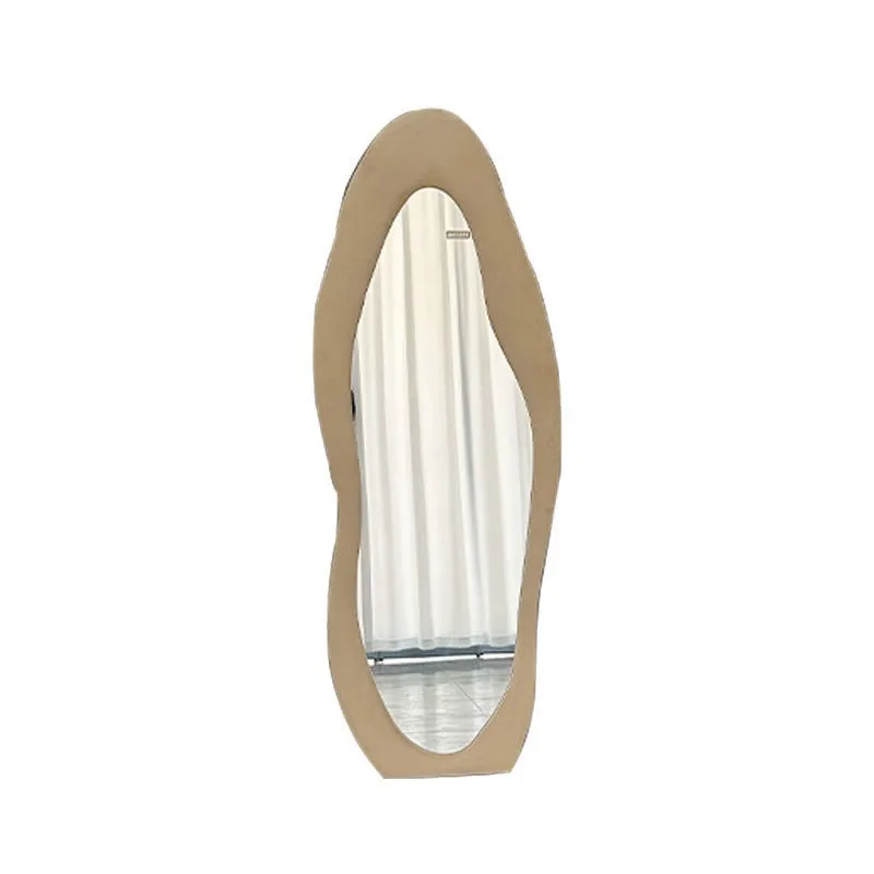 

Floor mirror household Nordic cream style clothing store fitting mirror high definition movable ins wind special-shaped full
