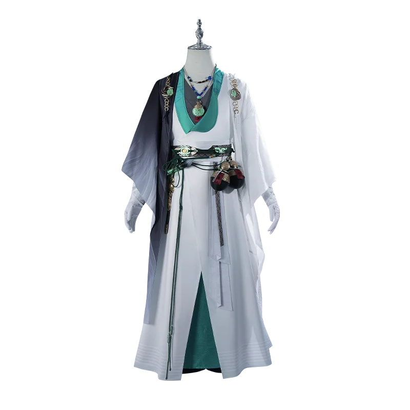 Green Stream Uniform Ancient Style Where Winds Meet Cosplay Costume Full Set Wuxia for Women for Men Halloween Comic Con