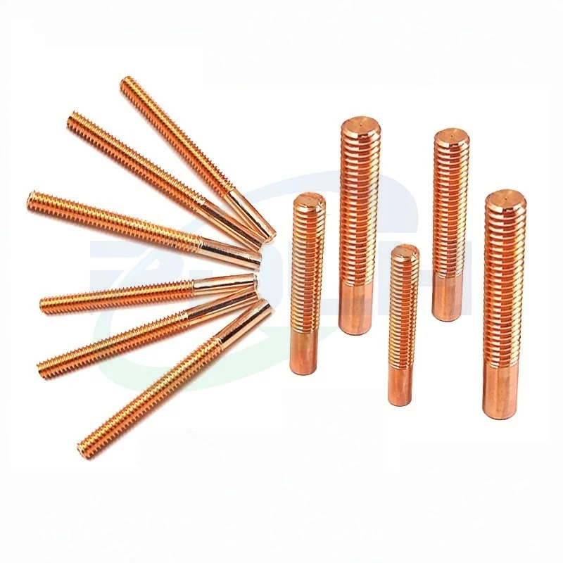 1PCS M8x1 M6x0.75 Fine Thread Copper Electrode for EDM Tapping Machine