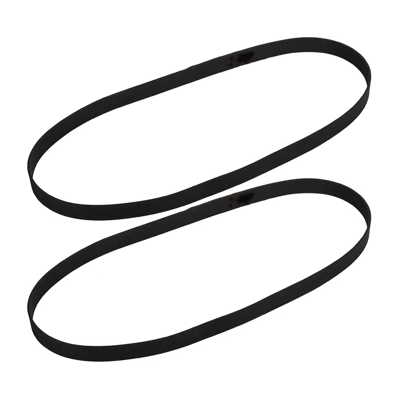 Courroie platine en caoutchouc, 2 pièces, courroie d'entraînement plate, lecteur disque, 627x5x0.6mm, répétition, directe