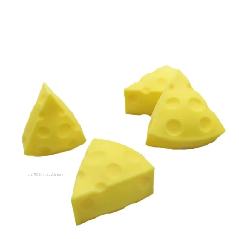 Jouet anti-Stress au fromage mignon, 1 pièce, jouets sensoriels à presser doux pour l'anxiété, pincement, décompression, cadeau de fête pour adultes et enfants