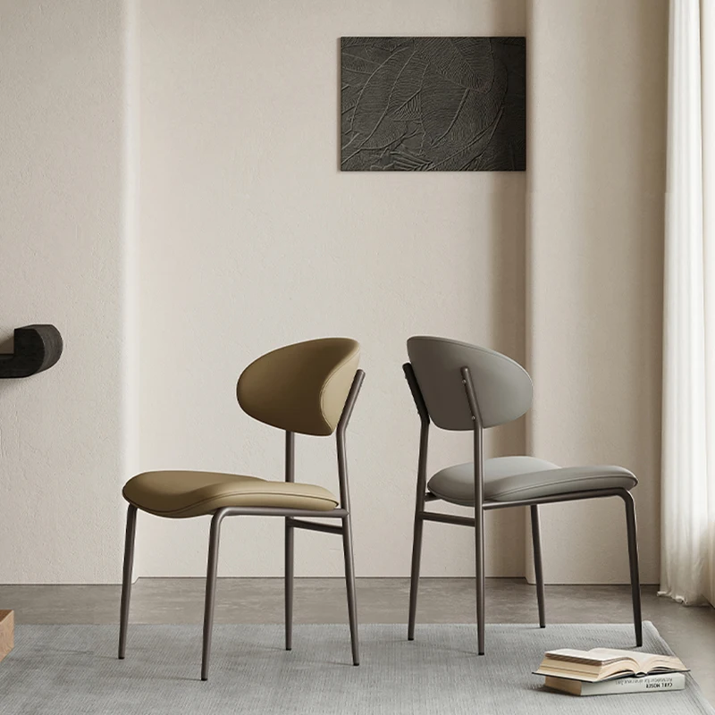 Sedie da pranzo per ufficio di lusso moderno ed elegante soggiorno Design tavolo da pranzo poltrone Silla Portatil Plegable mobili per la casa