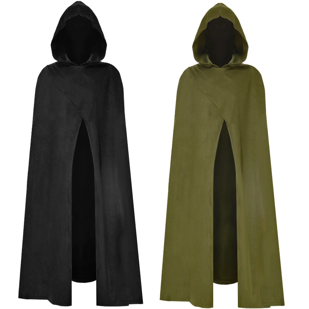 

Средневековый Боевой Плащ Короля Эльфа Кольцо Лорд Хэллоуин Шерстяной Плащ Женский Этнический Костюм Сценический Наряд