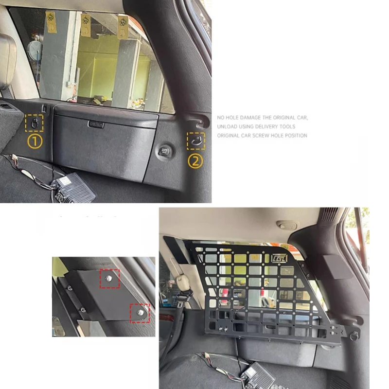 Fit for Jeep Grand Cherokee WJ WG 1999-2004 Rear Trunk Side Window Molle Panels Cargo Organizers