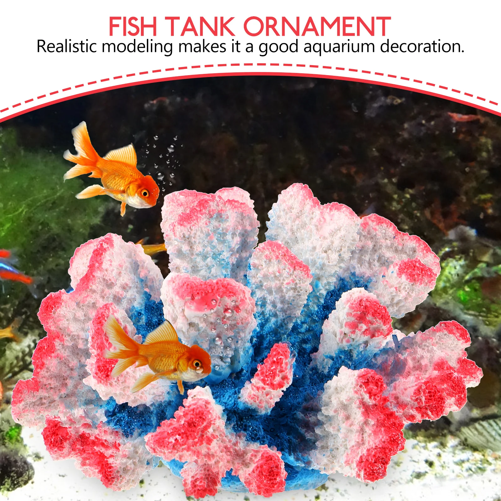 

Simulated for Fish Tank L Artificial Coral Reef scaping Coral For Aquarium Resin Accessories Artificial Reef Decor