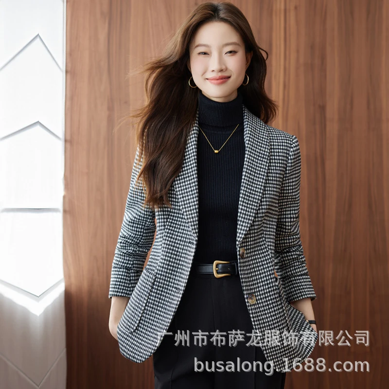 

2025New style business blazer for women, long-sleeved professional suit, formal women's jacket, workwear2589