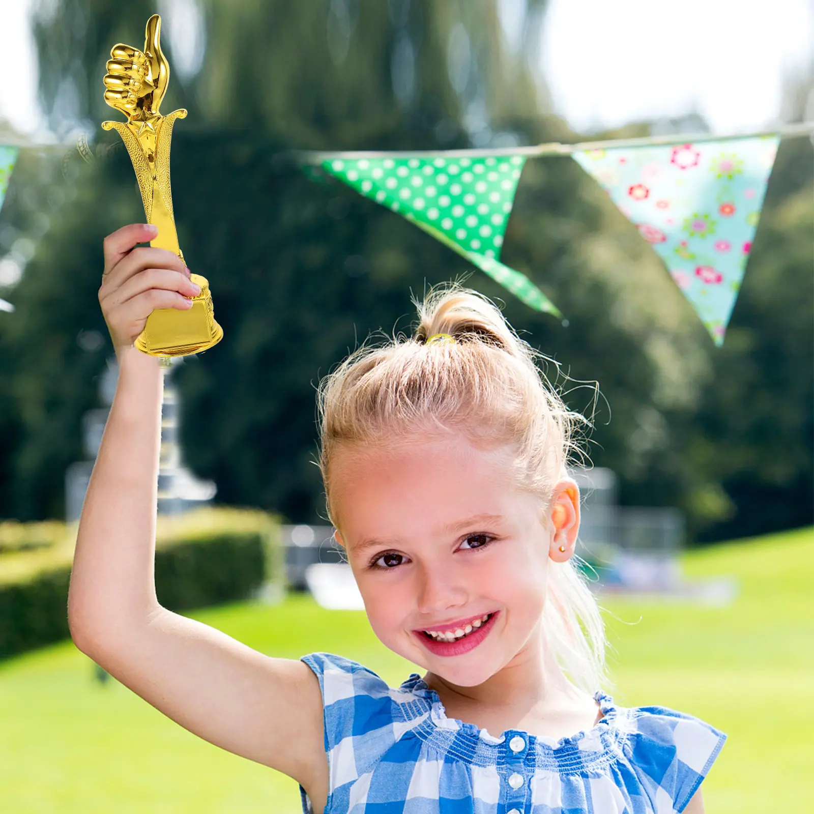

Resin Thumb Trophy Decorative Competition Award Trophy Cup for Sports Party Game Desk Decor Exquisite Award Trophies for Adults