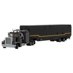 Bricklink Movie Knight Rider Technical Truck Knight Industries F.L.A.G. Mobile Unit Car Trailer Sets Building Blocks Toys Gift