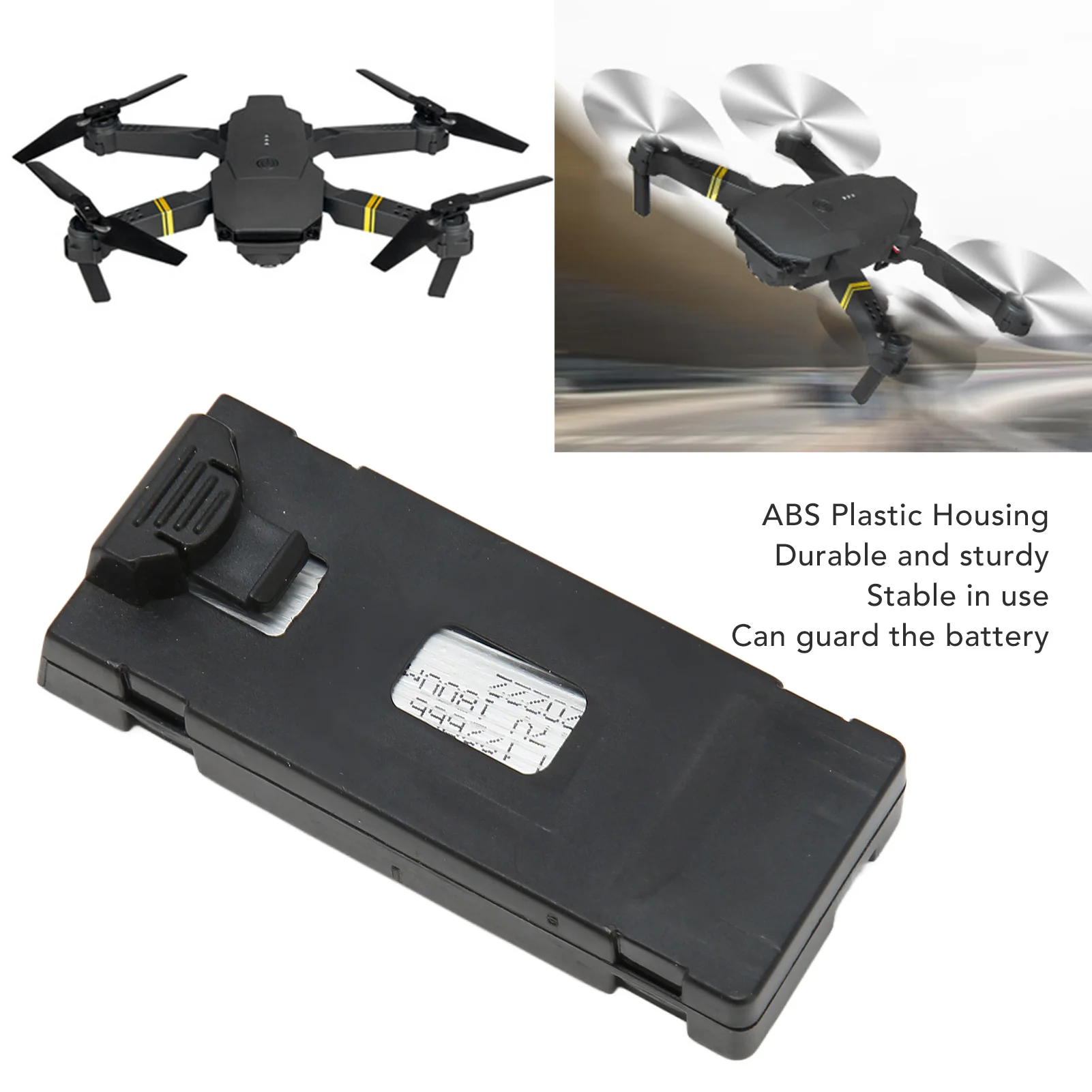 Remote Control UAV Battery ABS Housing  RC Drone Battery Compact 3.7V 1800mAh for E525 for P8 for E99PRO
