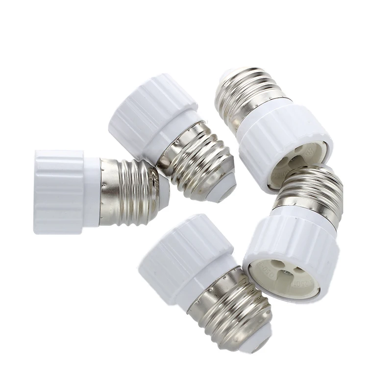 E27 to GU10 Lamp Light Bulb Base Socket Converter Adaptor 5 pack