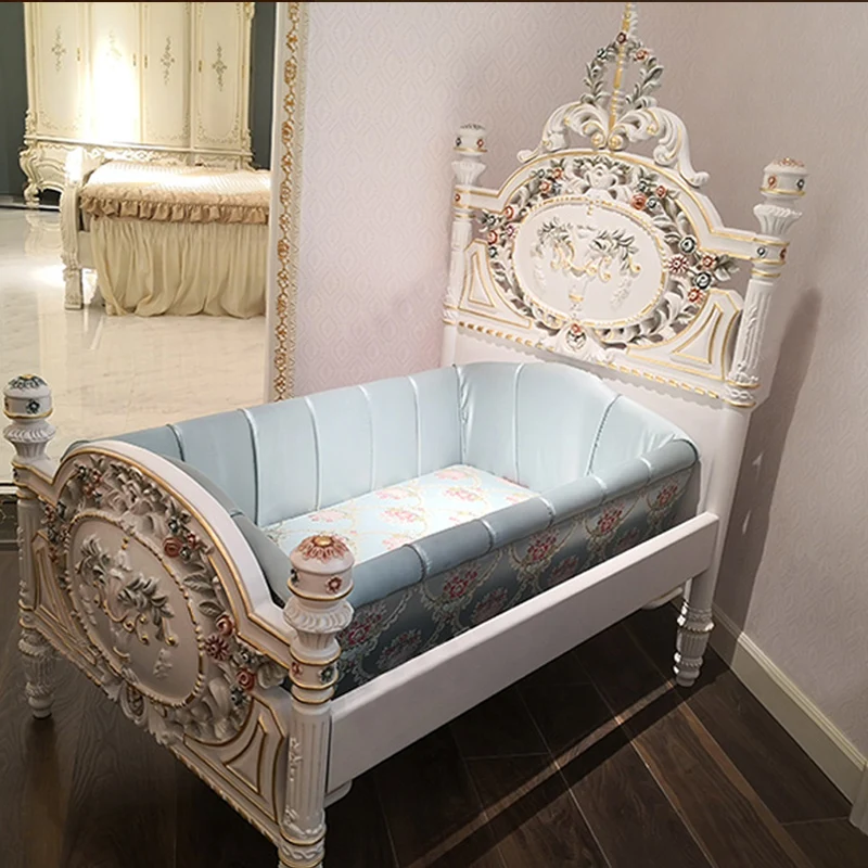 European Style Solidwood Baby Crib