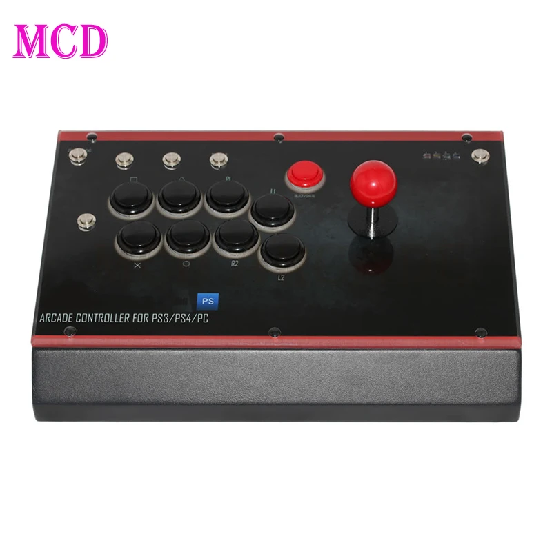 Support Left and Right Handed Players Arcade Controller Fight Stick Original Sanwa OBSF24-30 Buttons for PS4/PS3/PC