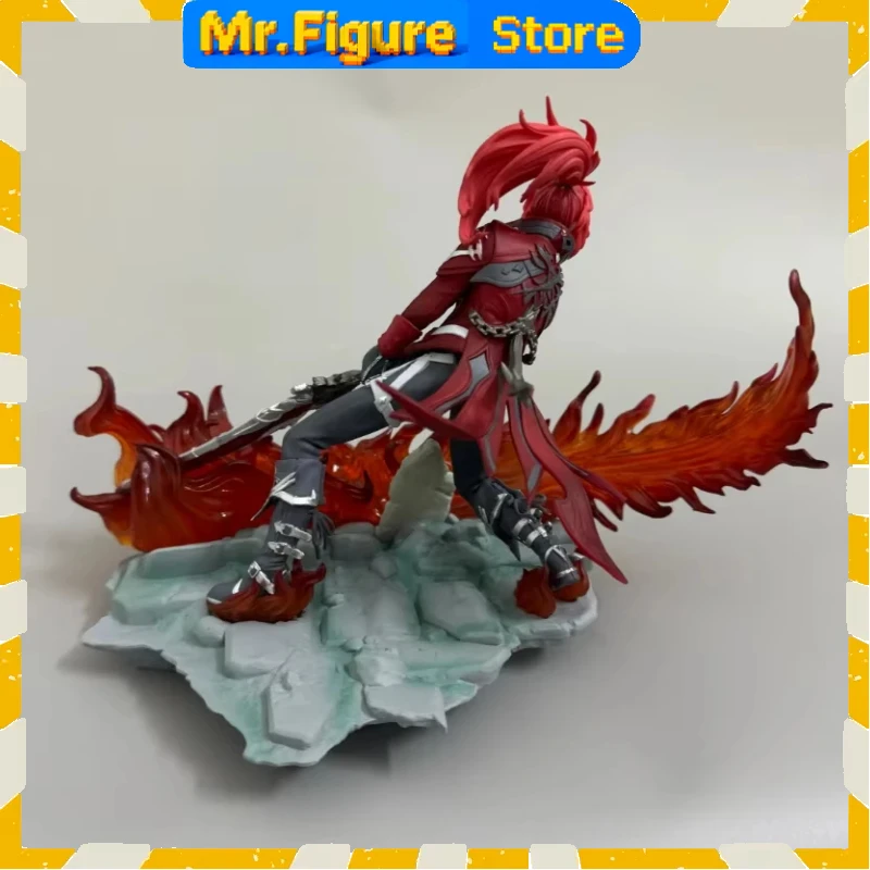 Genshin Impact Diluc Ragnvindr Figure Fire Element Sword Anime Statue Movable Battle Model Collect Figurine Decor Ornament Gift