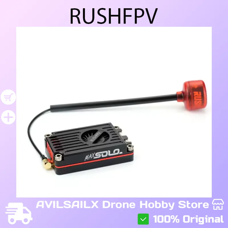 

RUSH TANK MAX 2.5W Long Range FPV VTX - 48CH Video Transmitter with CNC Shell for Fixed-Wing & RC Drones