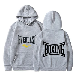 Harajuku Casual New Arrival Everlast Logo Font Graphic  Pullover Hoodies Classic Hot Product Street Fashion Hot Sale