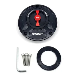 Motorcycle CNC Fuel Tank Cap Gas Oil Tank Cover Petrol Cover for Yamaha YZF R3 R25 R6 R1 R125 250 2010-2023