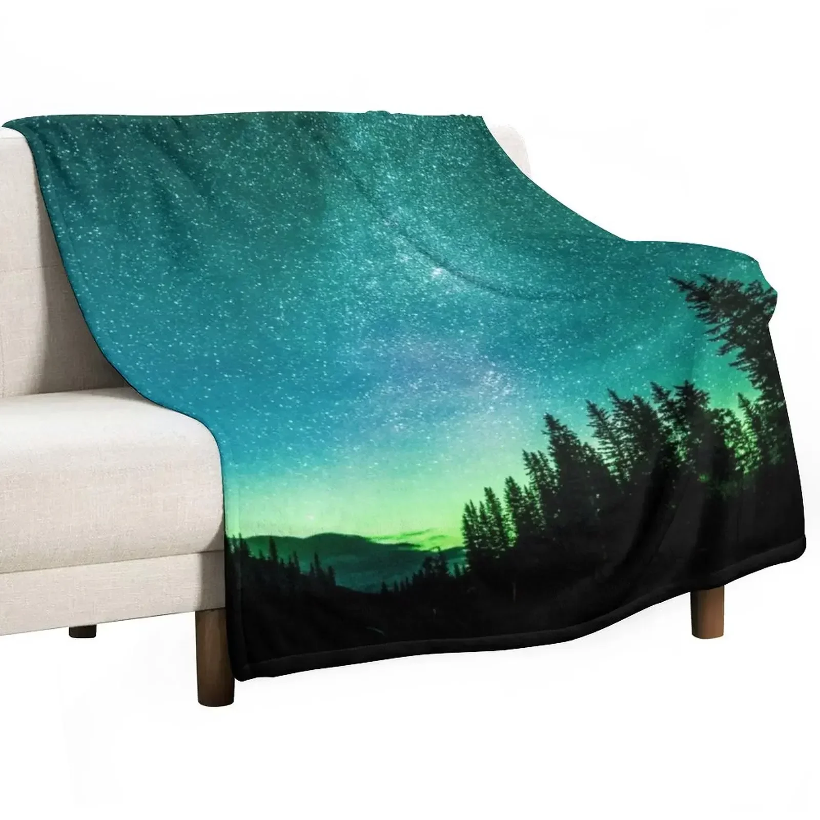 Aurora Borealis aka Northern Lights Throw Blanket for winter Bed Fashionable Comforter Travel Blankets