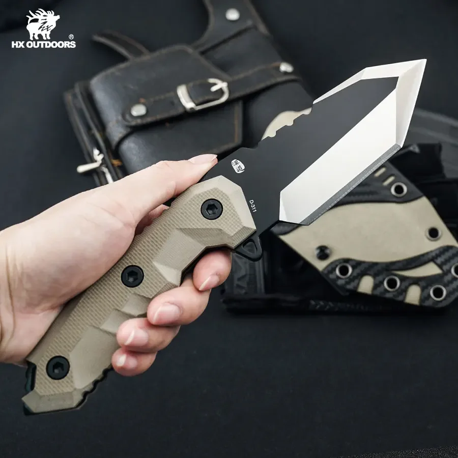 HX Outdoors Tactical Knife Camping Tool Anti-body Knife Hardnes Outdoor Camping Knife Fruit Paring Defesa Tool Dropshipping