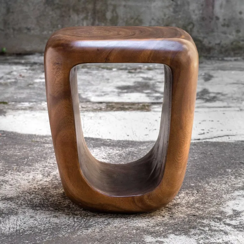 Trembesi Suar Munggur Monkey Pod Rain Tree Wood Stools, Living Room Side Table Chair Furniture