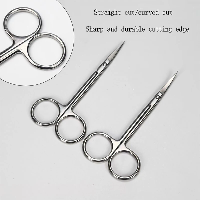 Eye scissors Double eyelid thread buried thread removal stainless steel cosmetic plastic tools fine tip express scissors