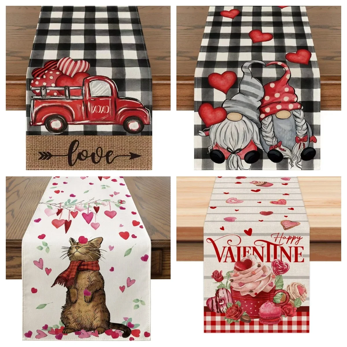 Valentine's Day Table Decorations Table Runner 1