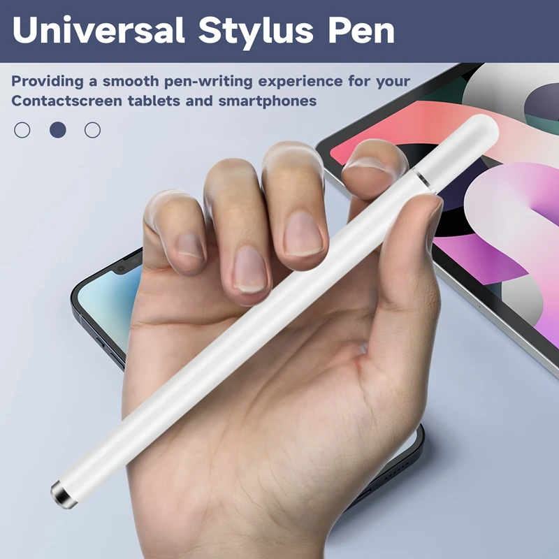Stift Stift Universal Kontakt Bildschirm Zeichenstift für Android iOS iPad iPhone Samsung Huawei Tablet Lenovo Xiaomi Weiß