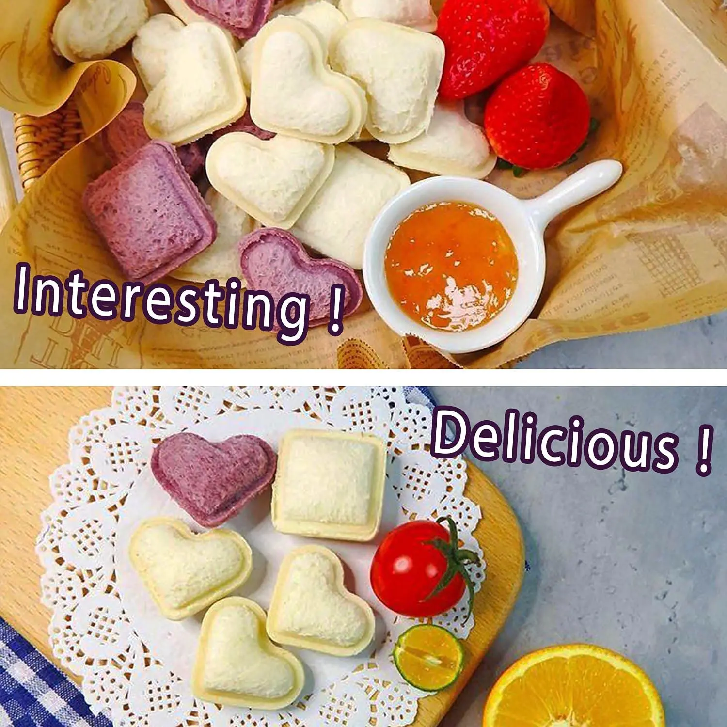 Резак для сэндвичей и герметикРезак для сэндвичей и герметик для детей Резак для хлеба для ланч-боксов Bento Box Закуски Тарты