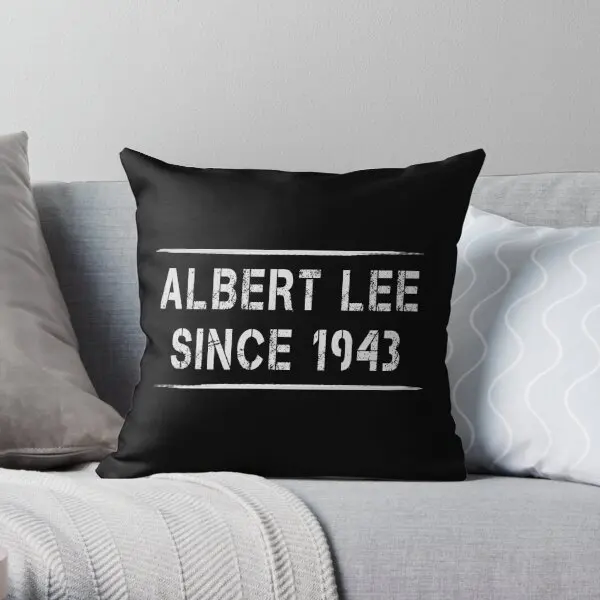 

Albert Lee Since 1943 Simple White Des Printing Throw Pillow Cover Bedroom Fashion Cushion Case Pillows not include One Side