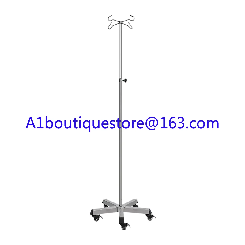

Hospital Furniture Stainless Steel Movable Pole Iv Pole Iv Stand Hospital Bed Drip Stand
