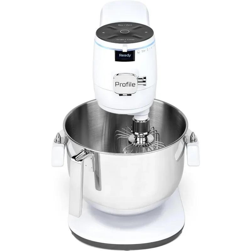 Smart stand mixer with built-in smart scale and automatic sensing technology, blender