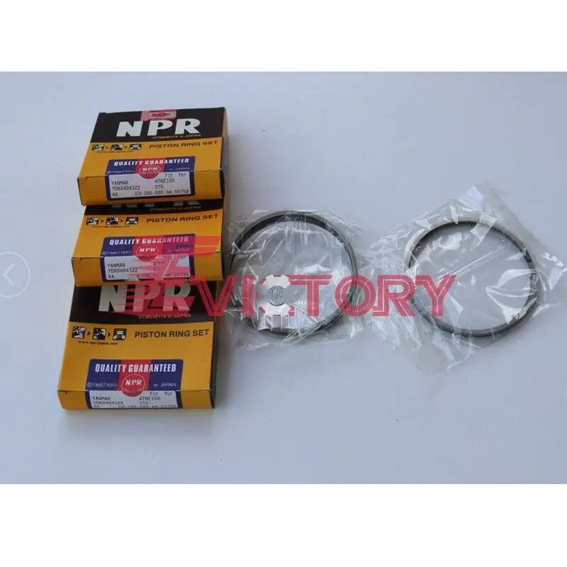 For YANMAR 4TNE106E 4TNE106T 4TNE106-T overhaul kit valve guide piston ring gasket bearing engine rebuild parts