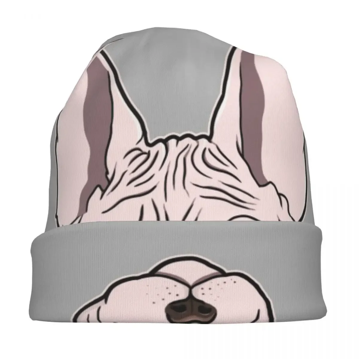 Sphynx Cat Kitty Lovers Bonnet Hat Hip Hop Outdoor Skullies Beanies Hat for Men Women Knitting Hats Warm Multifunction Caps