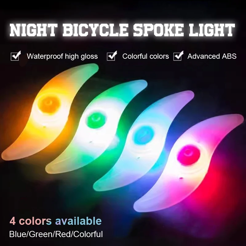 Bicycle Spoke Light, Colorful Wind And Fire Wheel, Silicone Light, Cycling Equipment Accessories