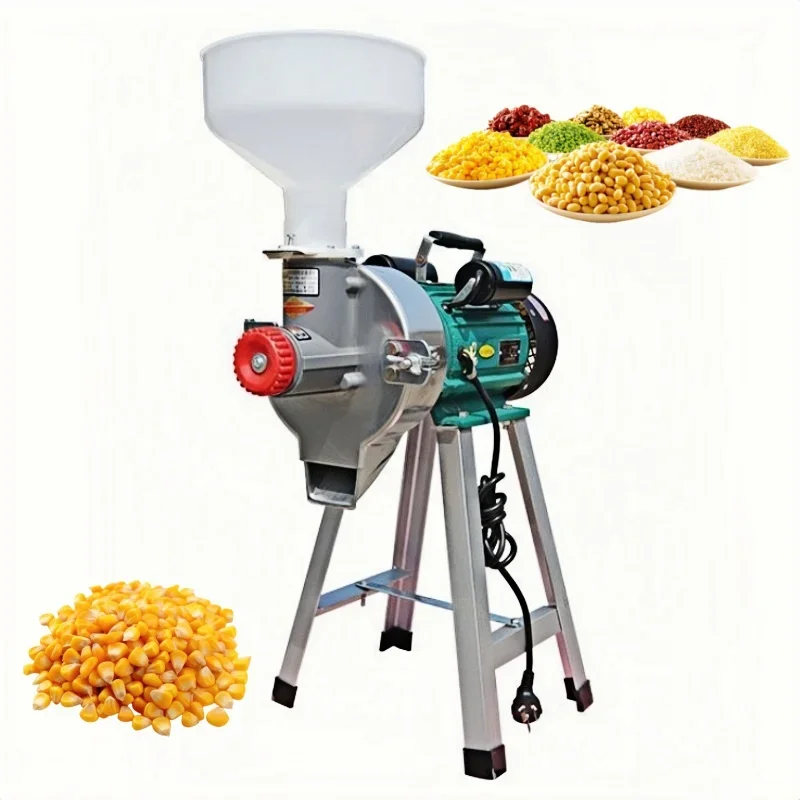 Electric Four Mill Dry Food Chili Black Pepper Rice Wheat Maize Grain Corn Grinder Grinding Milling Crushing Machine