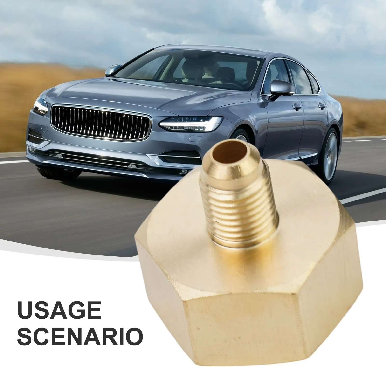 Part Bottle Adapter Accessories 1/4SAE G3/4 60g Brass Car Conditioner Adapter Bottle Adapter Useful Anti-aging