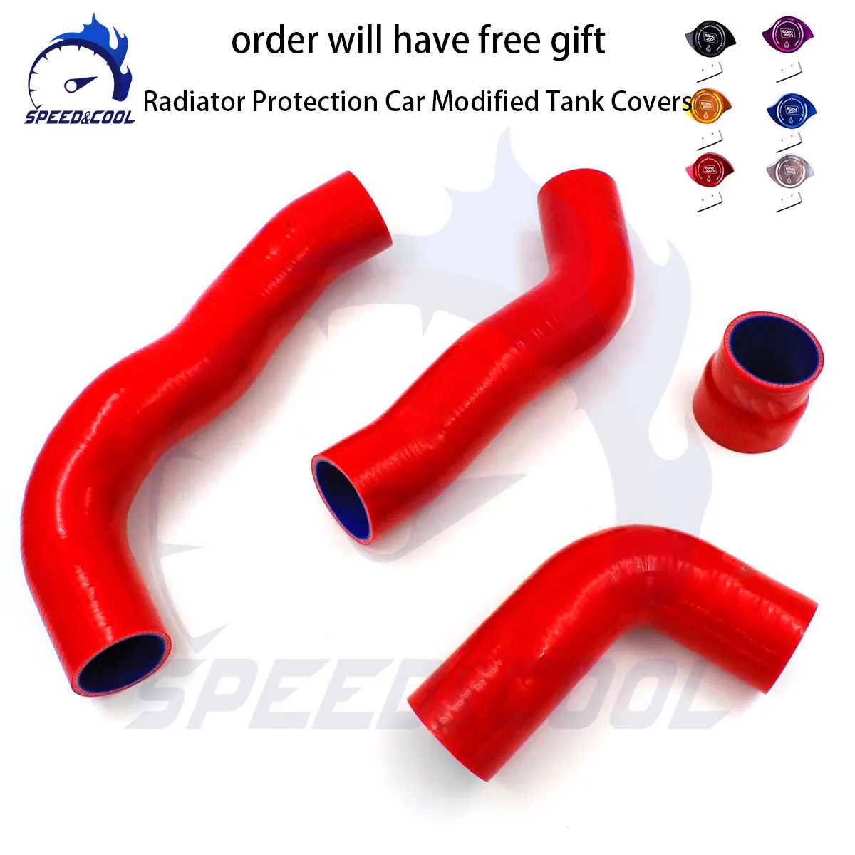 السرعة والباردة ل 2015-2017 هوندا سيفيك نوع R FK2 2.0 2016 سيليكون المبرد دفعة خرطوم عدة