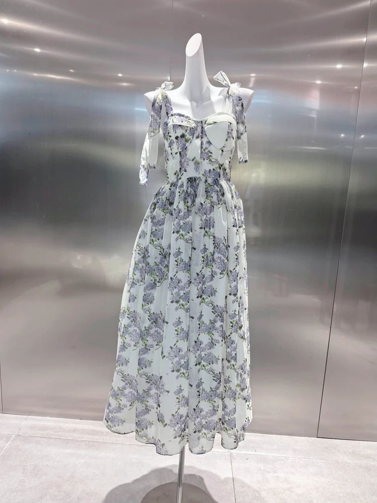 

Ele Pure Desire Floral Knot Puffy A-Line One oulder Long Dr Sexy Waist-Cinching Strapl Gown for Par W...